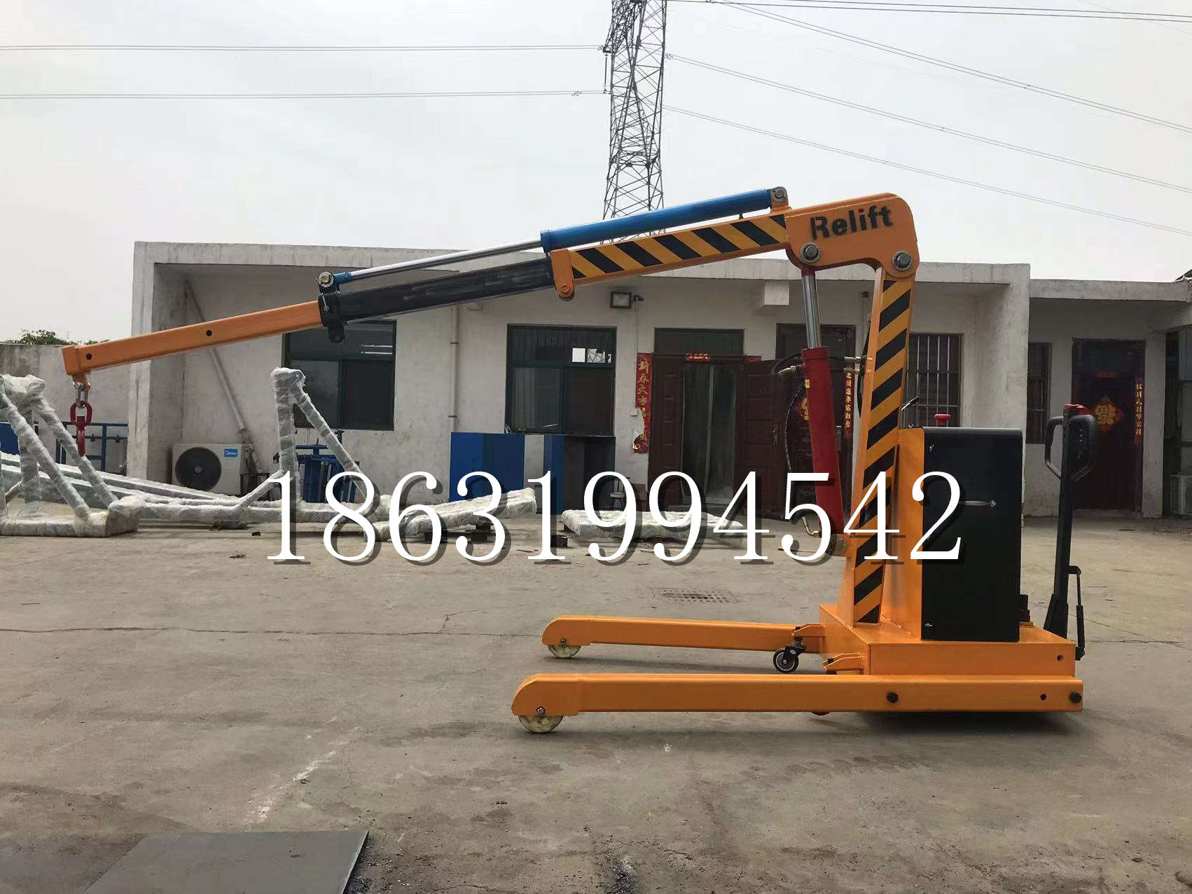 沧州市久征定做3吨三轮随车吊 农用园林绿化移树吊 平板工程用小吊机